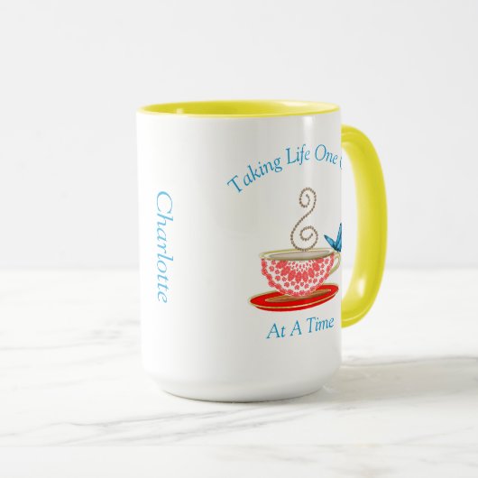 Tea Lovers Cute Personalized Mok (Voorkant rechts)