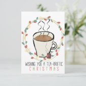 Tea Lovers kerstKaart (Staand voorkant)