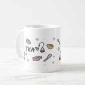 Tea Lovers Mug, Illustration  Koffiemok (Voorkant links)