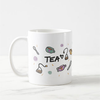 Tea Lovers Mug, Illustration  Koffiemok