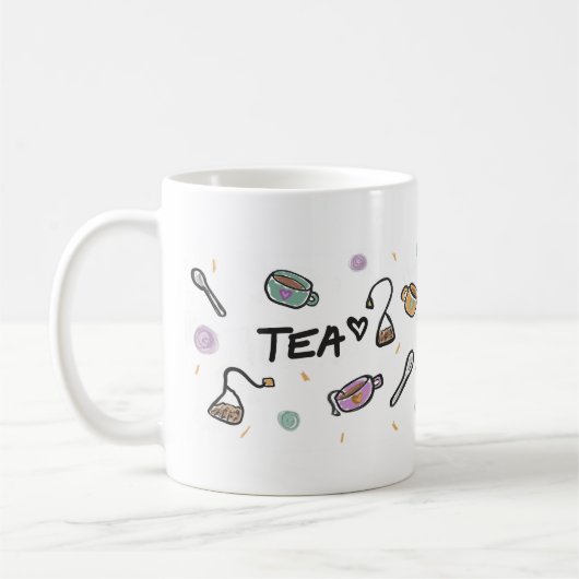 Tea Lovers Mug, Illustration  Koffiemok (Links)