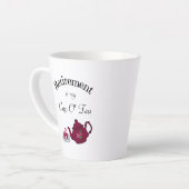 Tea Lovers Retirement met Dark Red Teapot Latte Mok (Linkerhoek)