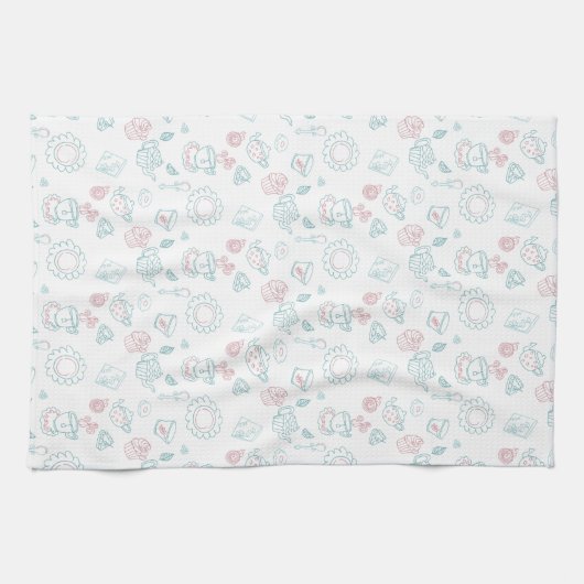 Tea Lovers Time Doodles Theedoek (Horizontaal)