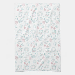 Tea Lovers Time Doodles Theedoek