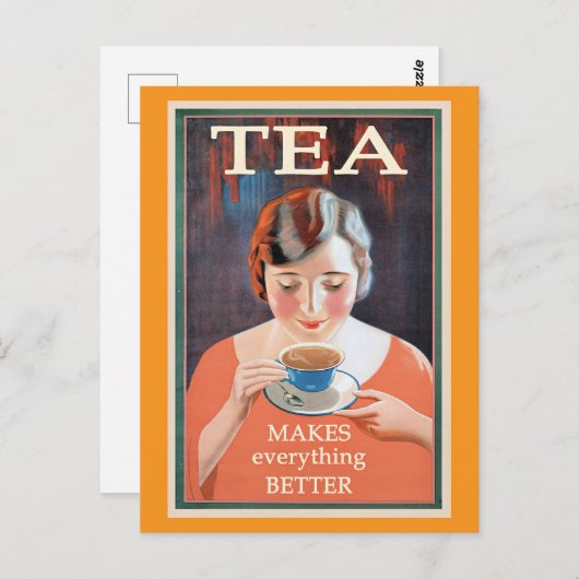 Tea maakt alles beter briefkaart (Voorkant / Achterkant)