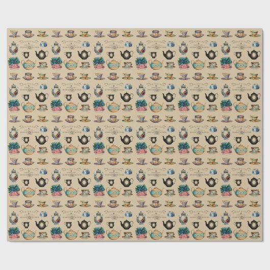 Tea maakt alles beter cadeaupapier (Vlak)