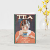 Tea maakt alles beter kaart (Gele Bloem)