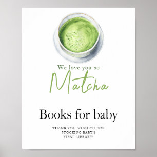 Tea Matcha baby shower Boeken voor baby Poster