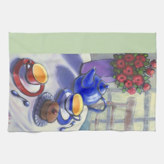 Tea met Cake Tea Towel Theedoek (Horizontaal)