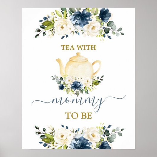 Tea met mama om een bord te zijn poster (Voorkant)