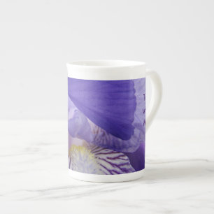 Tea met mij! Bone Chine Tea Cup Iris Flower Porselein Kop