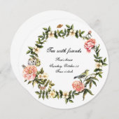 Tea met uitnodiging voor vrienden (Voorkant / Achterkant)