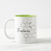 Tea molecule porcelain cup and CS Lewis quote Tweekleurige Koffiemok (Links)
