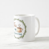 Tea: My Hug in a Mug - Cute Tea Lover Quote Koffiemok (Voorkant rechts)