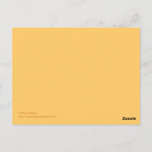Tea of Coffee Dragon Briefkaart (Achterkant)