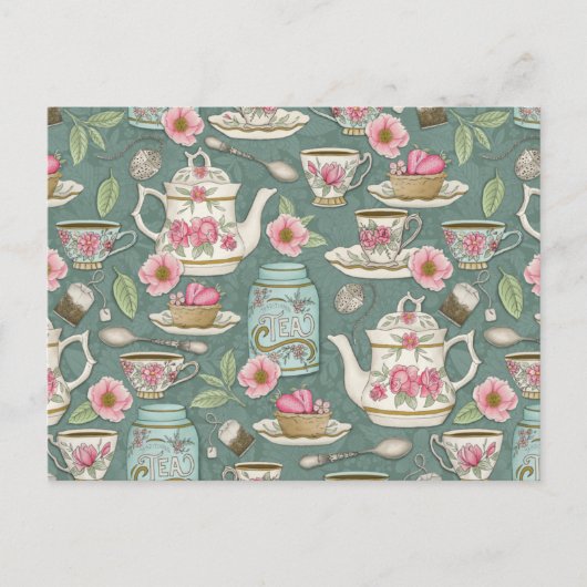  Tea-partij Briefkaart (Voorkant)