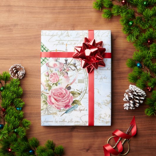 Tea-partij Cadeaupapier (Feestdagen Geschenken)