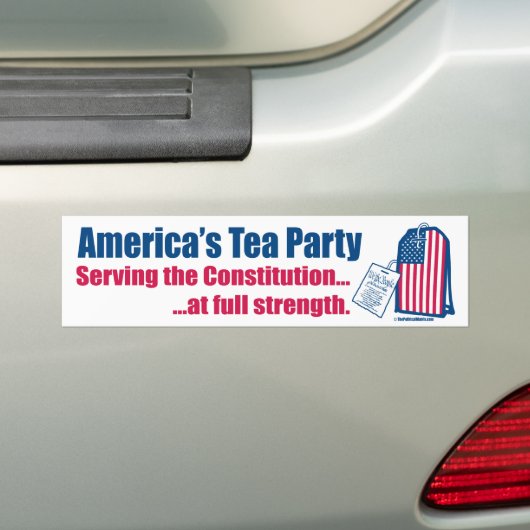 Tea Partij die de constitutionele Bumpersticker di (Op auto)