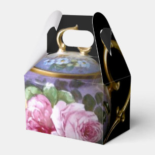 TEA PARTIJ FAVOR BOX (GABLE BOX STIJL) BEDANKDOOSJES
