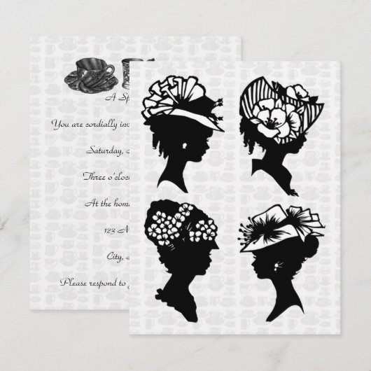  Tea-partij Kaart (Voorkant / Achterkant)