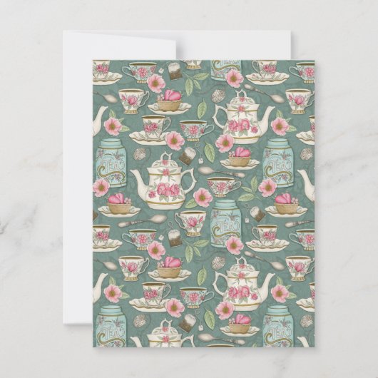  Tea-partij Notitiekaartje (Voorkant)
