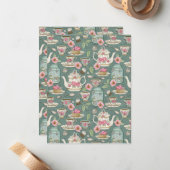  Tea-partij Notitiekaartje (Voorkant / Achterkant in situ)