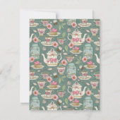  Tea-partij Notitiekaartje (Achterkant)