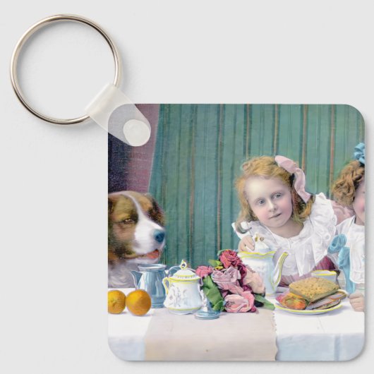 Tea-partij Sleutelhanger (Voorkant)