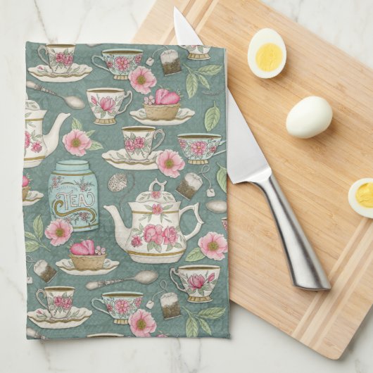  Tea-partij Theedoek (Quarter Fold)