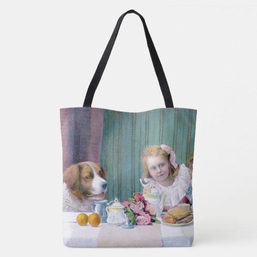  Tea-partij Tote Bag (Achterkant)