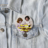 Tea partijen zijn kleine meisjes ronde button 7,6 cm (In situ)