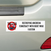 TEA PARTIJFASCISME BUMPERSTICKER (Op auto)