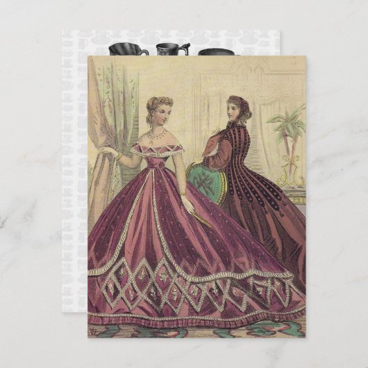  Tea Party 1860 Kaart (Voorkant / Achterkant)