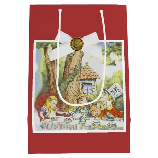 Tea Party 1 Medium Cadeauzakje (Achterkant)