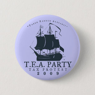 Tea Party 2009 Ronde Button 5,7 Cm