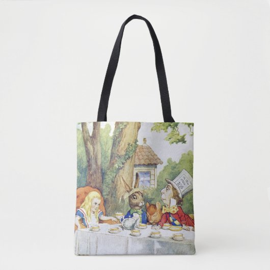 Tea Party 2 van de Mad Hatter Tote Bag (Voorkant)