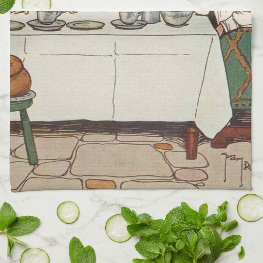 Tea Party 3 Theedoek (Gevouwen)