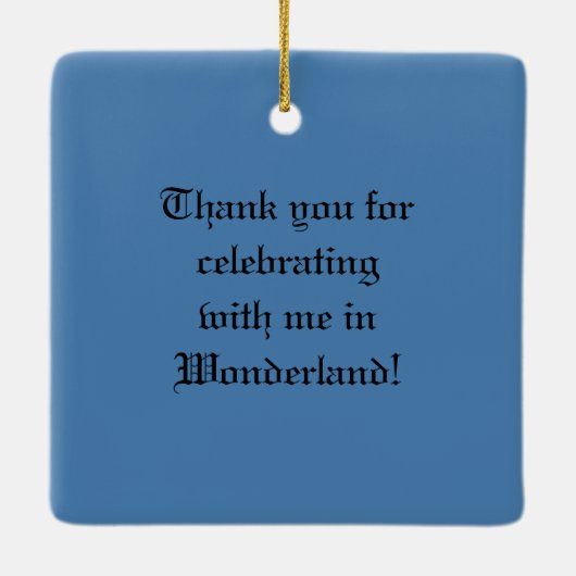 Tea Party 5 Keramisch Ornament (Achterkant)