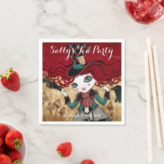 Tea Party Aangepaste servetten (Insitu)