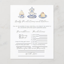 Tea party advies voor nieuwe ouders spel.