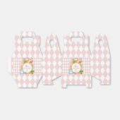 Tea Party Alice in Onederland Roze Meisje Verjaard Bedankdoosjes (Uitgevouwen)