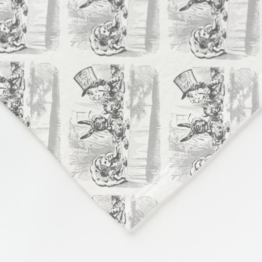 Tea Party  Alice in Wonderland Blanket Fleece Deken (Hoek)