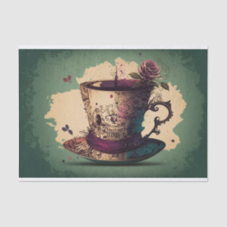 Tea Party Alice in wonderland gekke hatter Tissuepapier