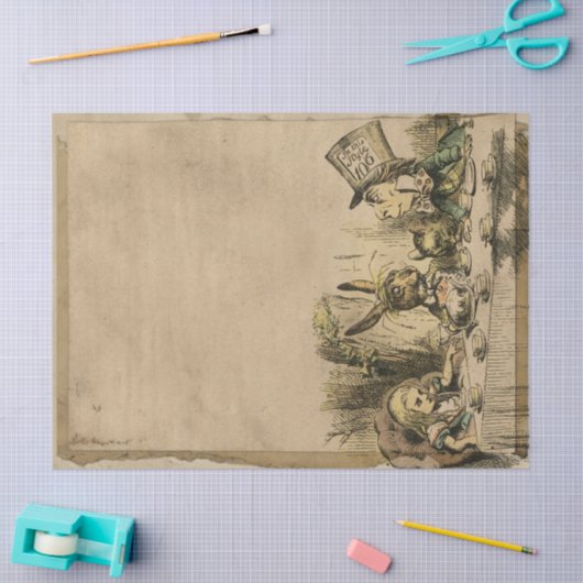 Tea Party Alice in Wonderland ontkoppeling Tissuepapier (Craft)