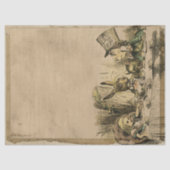  Tea Party Alice in Wonderland ontkoppeling Tissuepapier (Voorkant)