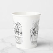 Tea Party  Alice in Wonderland Papieren beker (Links)