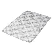 Tea Party Alice in Wonderland Thed Bath Mat (Gekanteld)