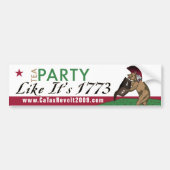 Tea Party Alsof het 1773 Bumpersticker is (Voorkant)