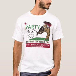 Tea Party Alsof het 1773-intrekking is van nieuwe T-shirt