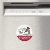 Tea Party alsof het 1773 magneet is (Insitu (Vaatwasser))